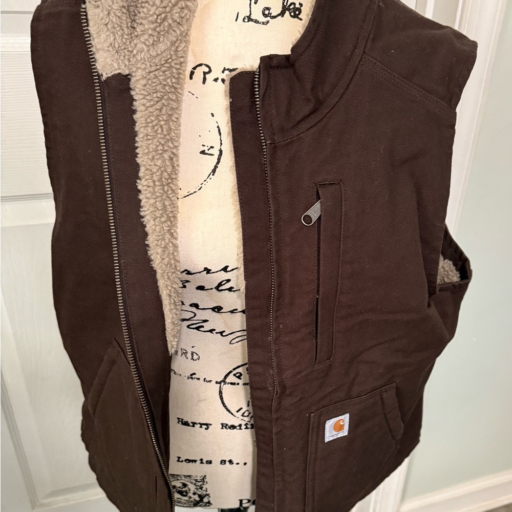 Carhartt Brown Insulated Workwear Vest NWT - Picture 2 of 6
